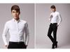 New Men's Solid Color Formal Long Sleeve Shirt for Business and Casual Wear