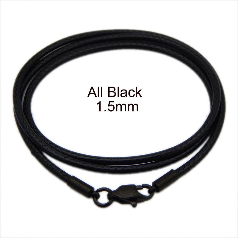 

Кожаный шнур вощеный веревочный цепочный ожерелье для женщин мужчин кулон с застежкой-лобстером из нержавеющей стали соединитель змеиный воротник 40-70см 70cm