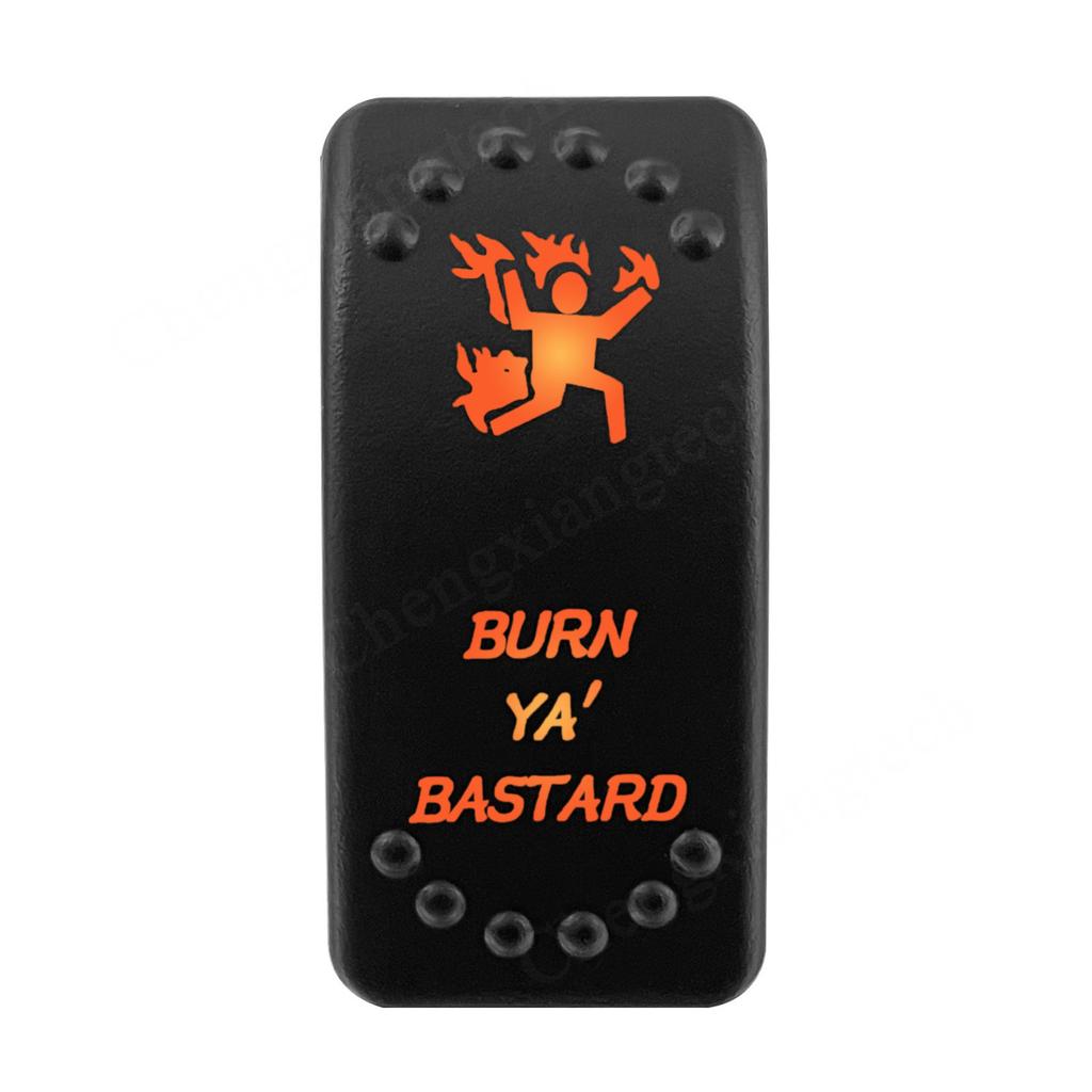12V 24V Laser Rocker Switch Orange Led Light ON OFF / ON OFF ON for Car Boat Polaris RZR Can-Am ATV UTV RV Maverick Commander