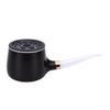 Pipe Aromatherapy Diffuser Humidifier Black Quiet Simulated Fire Essential Oil Diffuser with Smoke Rings Colorful LED