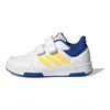 adidas Tensaurs Versatile Comfortable Shock Absorbing Durable Low Top Kids Running Shoes Kids Running Shoes White Blue Yellow IG8581