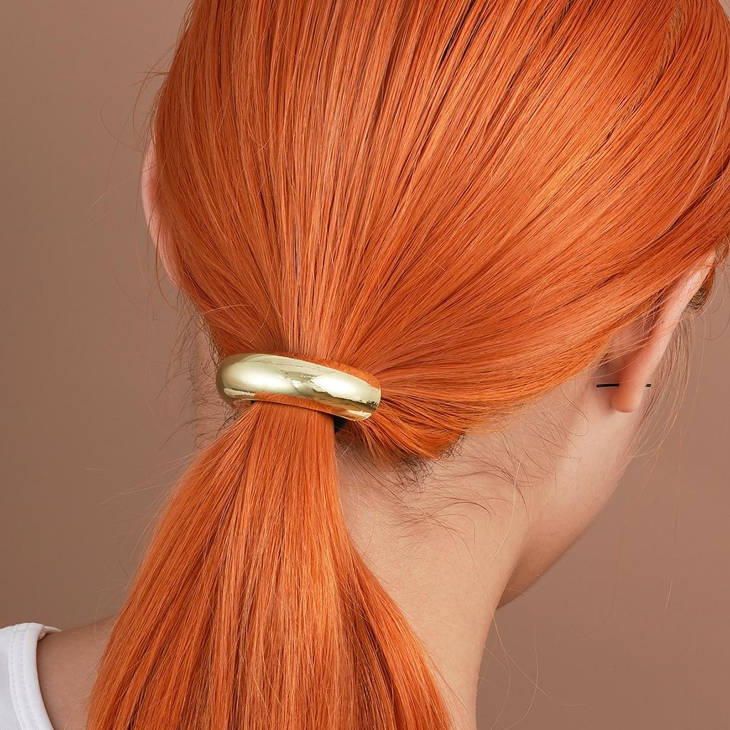 New Metal Irregular Golden Color Hair Bands Elastic Hair Scrunchies Hair Rope Headbands Women Girls Hair Accessories Gifts 2026