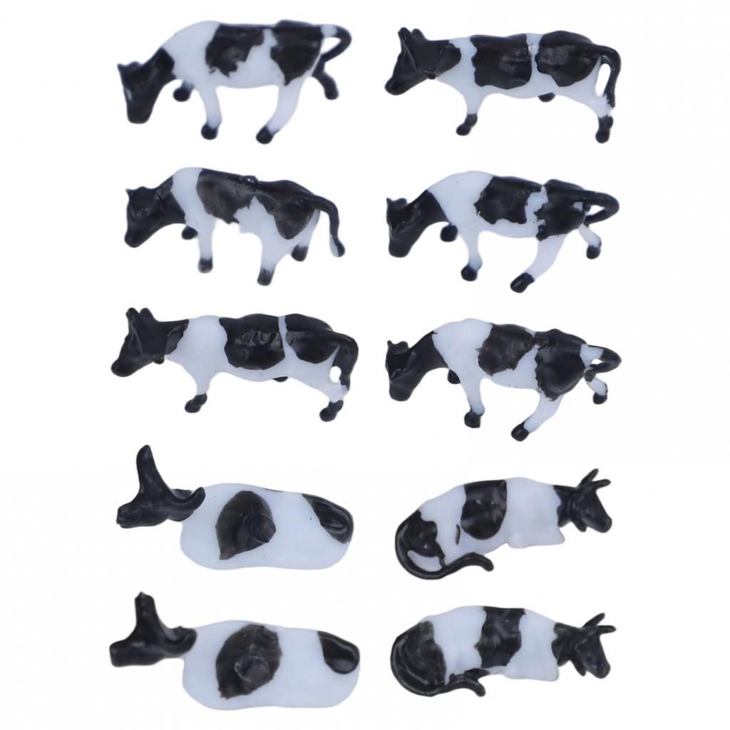 Model Railway Black & White Cow HO/OO Gauge 00 Cows High Quality