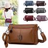 Large-capacity Single-shoulder Bag Versatile for Women Soft Leather Small Square Bag Lightweight Multi-layer Crossbody Bag