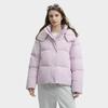 FILA Solid Color Simple Warm Versatile Casual Hooded Puffer Jacket Women outerwear Dark-Pink F51W449902FPK