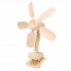 Clip Fan USB Rechargeable LED Display Portable 3 Speed Wind Oscillating Wall Mount Clip Desktop Fan with Remote Control