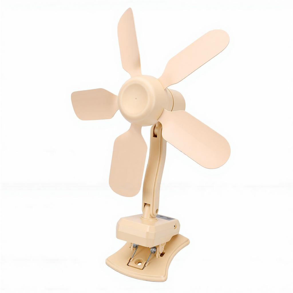 Clip Fan USB Rechargeable LED Display Portable 3 Speed Wind Oscillating Wall Mount Clip Desktop Fan with Remote Control