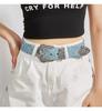 Korean Leather Denim Butterfly Cutout Waist Belt - Trendy, Versatile Waist Chain Accessory for Women