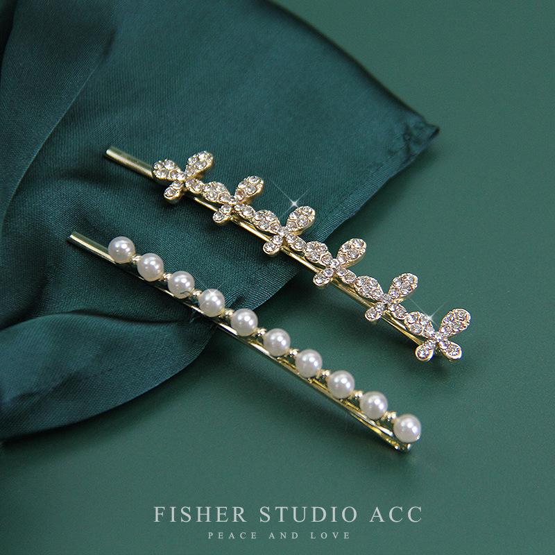 Squisiti Eleganti Forcine per Capelli con Perle e Strass Regali Donne Ragazze Fermagli per Capelli Spille Barrettes Accessori Fermacapelli Copricapo