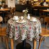 Dining Table Kitchen Everyday Use Household Pure Cotton Small Soft Fabric Round Tablecloth