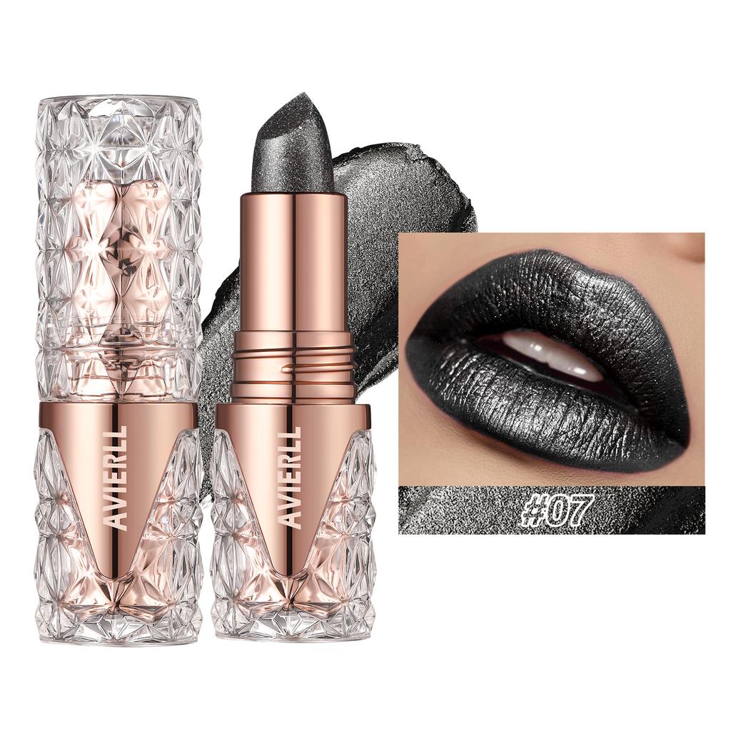 Perleťová rtěnka s jemným třpytem, hydratační hedvábná mořská panna, růžová, dlouhotrvající voděodolný lesk na rty, make-up na rty
