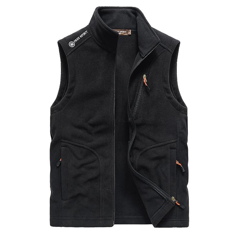 Men Warm Fleece Vest Jacket Winter Hooded Sleeveless Waistcoat Autumn Fashion Casual Vest Waistcoat Jacket Men