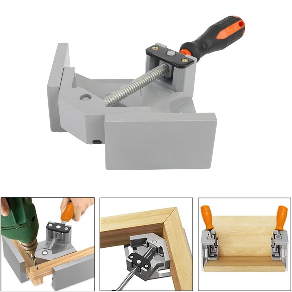Adjustable Swing Jaw 90 degree Welding Corner Right Angle Fixing Clip Clamp For Furniture Woodworking Photo Frame Glass Clamp