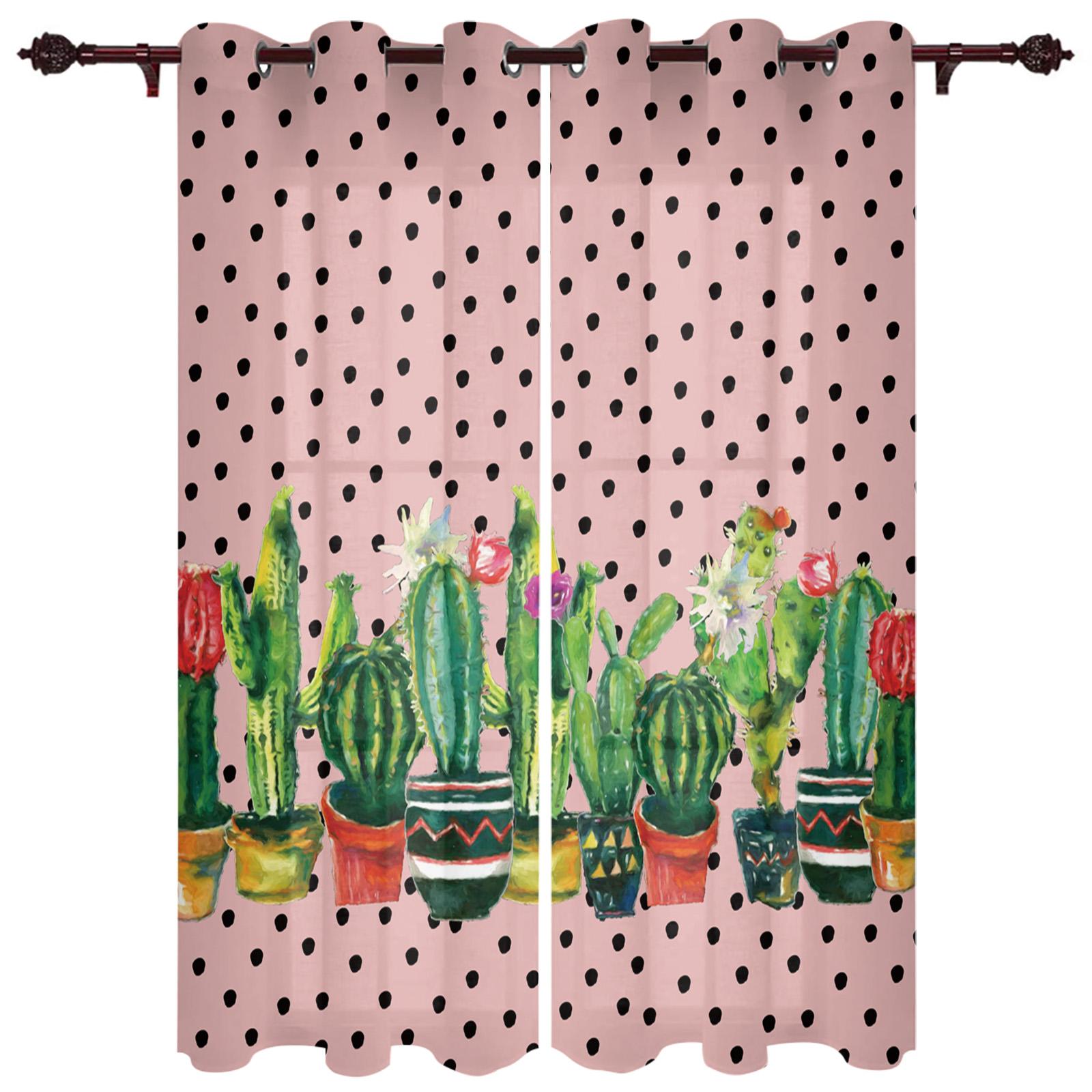 Завод кактус горшок украшения дома шторы товары для дома гостиная спальня занавеска 135W — фото 6