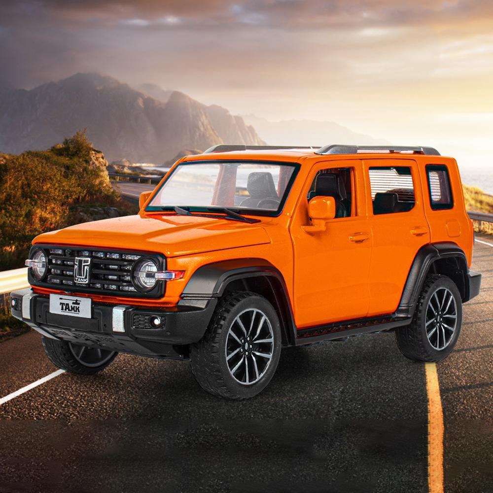 1:32 Tank 300 Explorer Off Road SUV Alloy Metal Diecast Model Car Sound And Light Children Games With Friend Holiday Gifts Boys