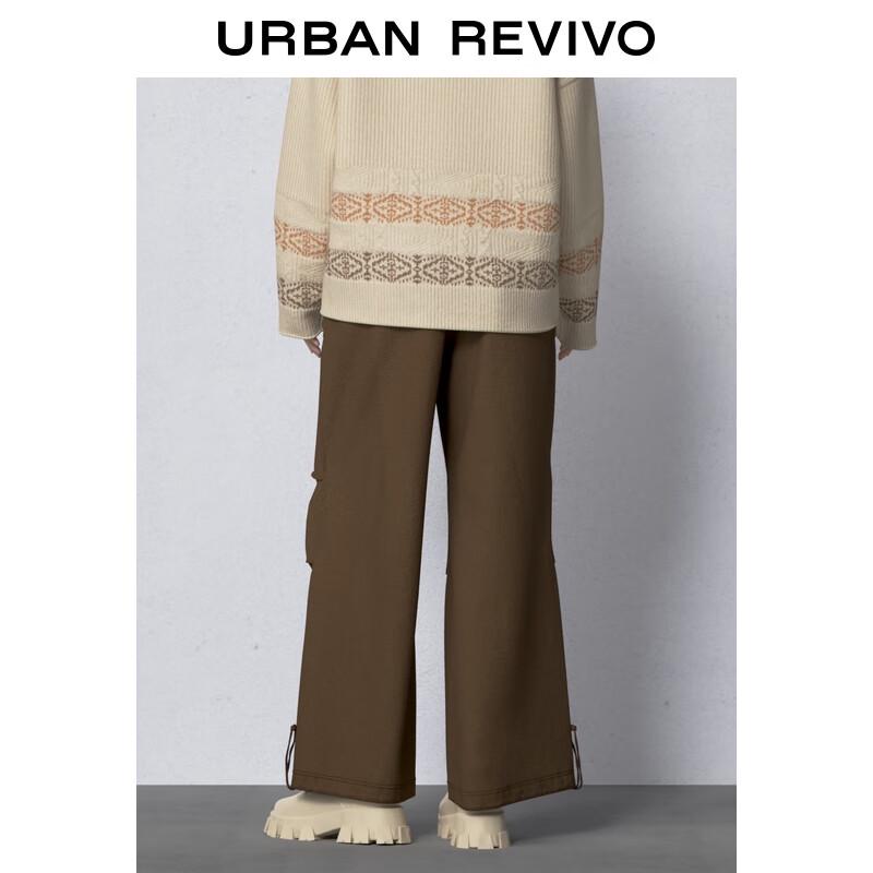 UR Women's Pleated Drawstring High-Waist Wide-Leg Pants