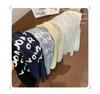 Women's Korean Style Slim Fit Letter Print Short Sleeve Crop Top