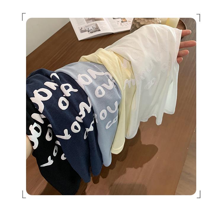 Women's Korean Style Slim Fit Letter Print Short Sleeve Crop Top