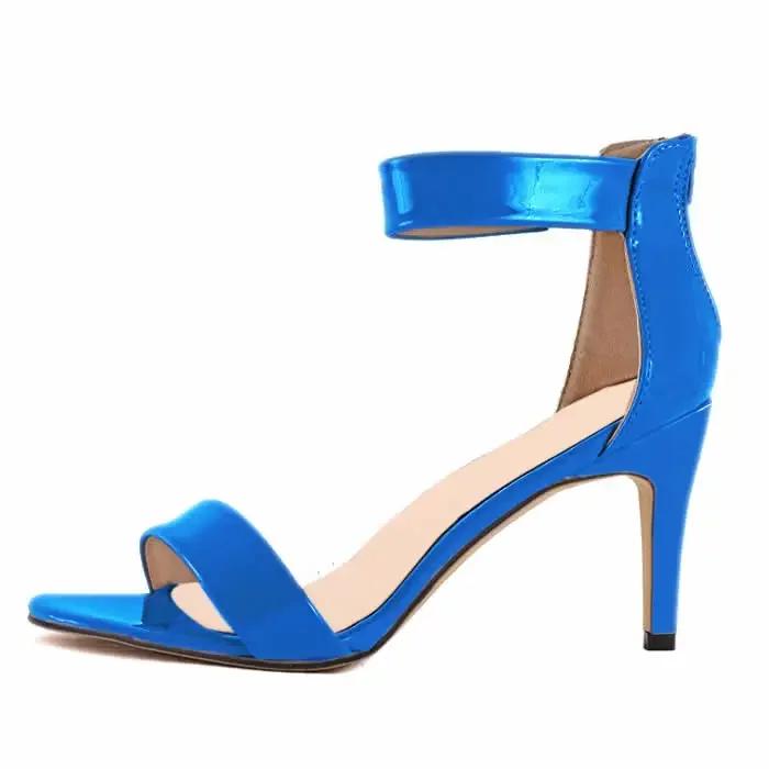 Dámské sandály Nové 9cm Sexy s otevřenou špičkou Boty na vysokém podpatku S přezkou Tenký podpatek Letní Sandály s páskem kolem kotníku Párty Svatební boty Módní