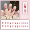 Summer Fresh Peach Heart Ombre Nail Art with Diamond Accents