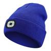 LED lue lue med lys unisex varm vinterlue USB oppladbar hodelykthette vinterstrikket nattbelyst lue lommelykt