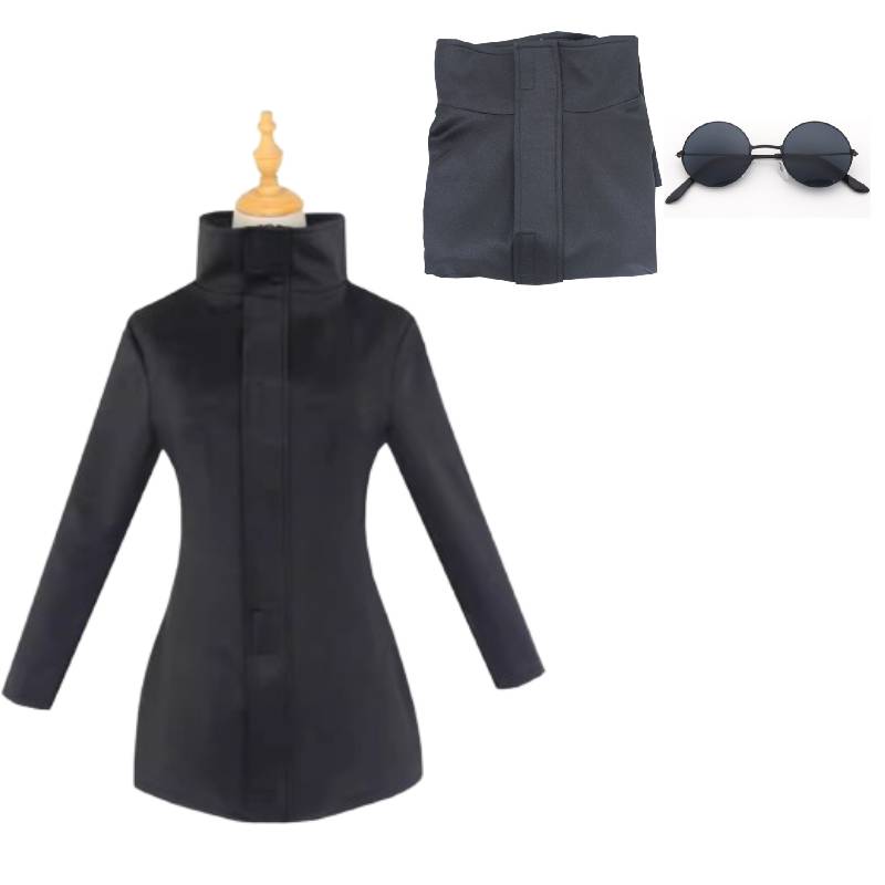 

Комплект костюма для косплея Jujutsu Kaisen Сатору Годжо Аниме Ролевая игра Хэллоуин Вечеринка 3XL чёрный