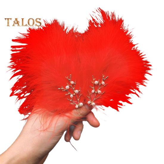 

1 пара женских заколок для волос с перьями, декоративными искусственными жемчужинами, украшения для волос в японском стиле, повседневная одежда