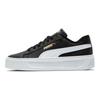 Puma Smash Platform V3 Black White Gold Women Sneakers 390758-02