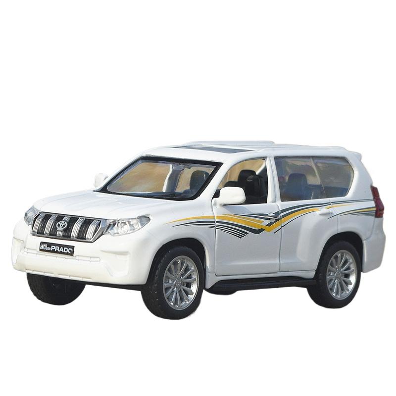 1/43 TOYOTA Prado SUV Alloy Car Model Diecast Metal Off-road Vehicles Car Model Miniature Scale Simulation Collection Kids Gifts