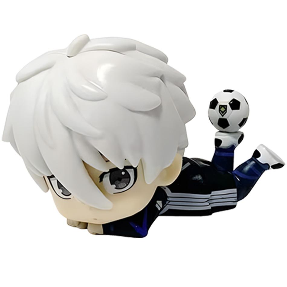 Anime Cute Nagi Yisagi Isagi Yoichi Sitting Action Figure PVC Doll Tabletop Model Anime Peripheral Creative Toys Gift