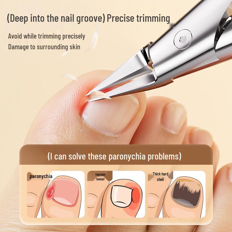 Multi-Functional Angled Stainless Steel Ingrown Nail Pliers for Thick Toenails