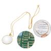 5X Magnifier Monocle Lens Necklace Magnifying Glass Loupe (Gold)