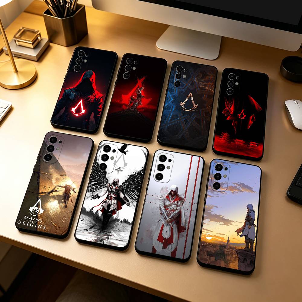 Game Assassins Creed Phone Case For Samsung S25,S24,S21,S22,S23,S30,Ultra,S20,Plus,Fe,Lite,Note,10,Black Cover