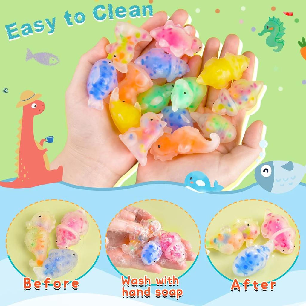 Mini Fidget Tier Quetschies Kleine Quetschies Preise Mitgebsel Stressbälle Großhandel Sensorische Knetbälle Klassenzimmerpreise