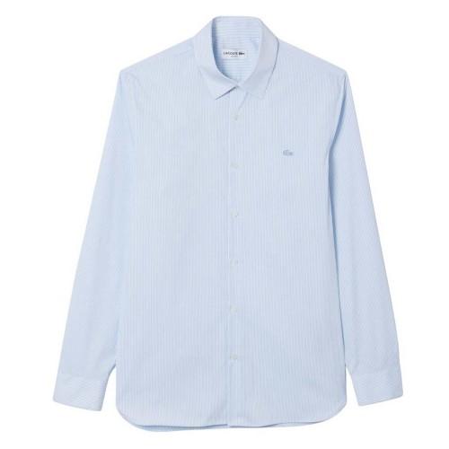 Lacoste Mens Plaid Poplin Slim Shirt