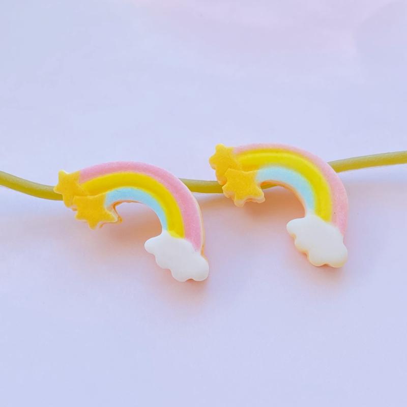 10Pcs New Kawaii Resin Mixed Cartoon Mini Unicorn Series Flat Back Cabochon Crafts Clothing DIY Scrapbooking Accessories
