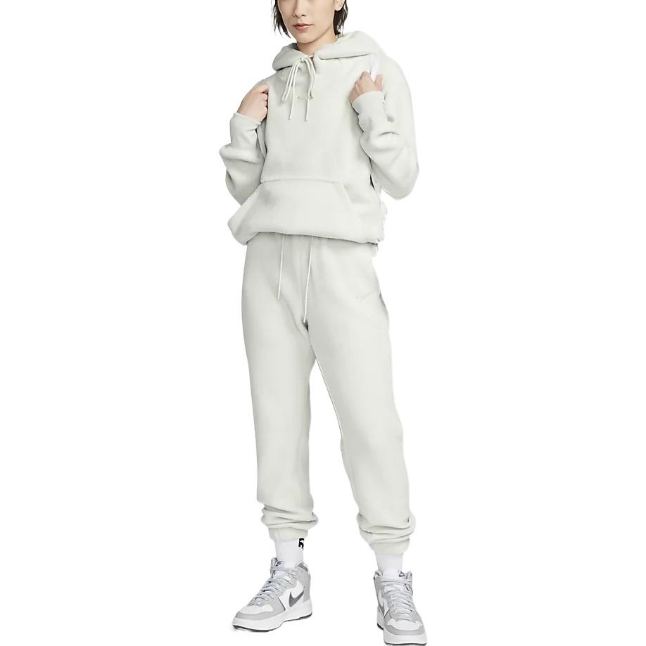Nike Embroidered Logo Jogger Pants Women Bottoms Light-Bone DQ6813-072