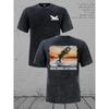 Men'S T-Shirt With Fishing Graphic Print, Relaxed Fit Short Sleeve Round Neck, Casual Streetwear For All-Season Comfort, Ideal Gift For Anglers