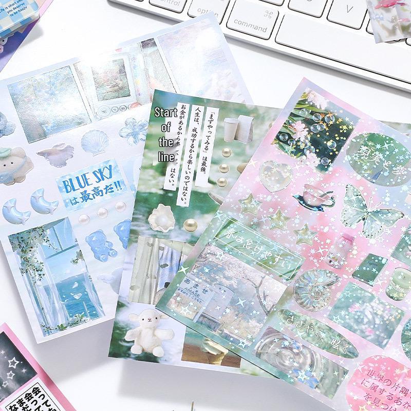 Dreamcore Series: Creative Japanese Die-cut Sticker Book for DIY Journal Decorations