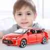 1:Toyota Corolla modellbil i 32 skala, tillbakadragbar leksaksbil i zinklegering med ljud och ljus för barn, pojkeflicka