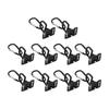 10PCS Lobster Clasp Trigger Clips PP Aluminum Alloy Tent Webbing Camping Lights Hanging D Shape Buckle Hook for Outdoor