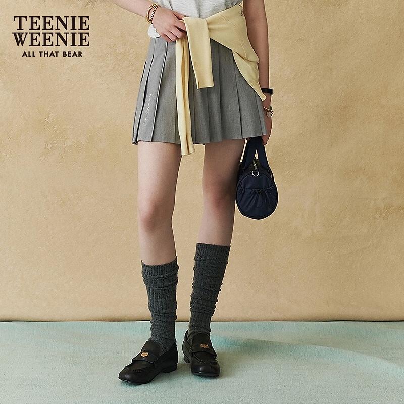 Teenie Weenie Women's College Style Pleated Mini Skirt