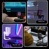 Game microphone USB computer recording microphone with anti-spray net set RGB lighting capacitor microphone