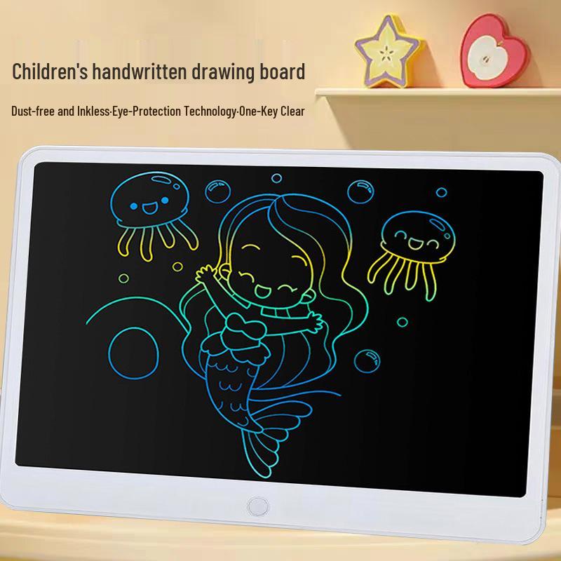 16" Kids' LCD Drawing & Writing Board with One-Key Erase - Eye-Friendly, Large Doodle Pad