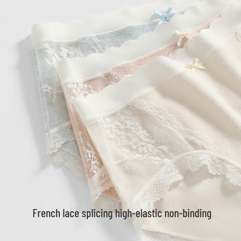 Urban Beauty Women's Lace & Cotton Briefs 3-Pack