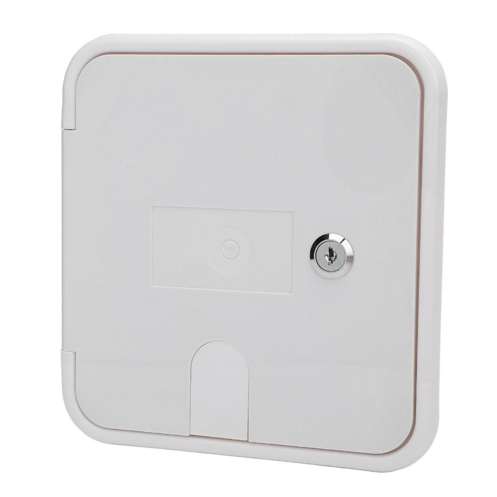 With 2 Keys RV Cable Hatch Door 215*205mm RV Power Cord Hatch Cover  Cable Management