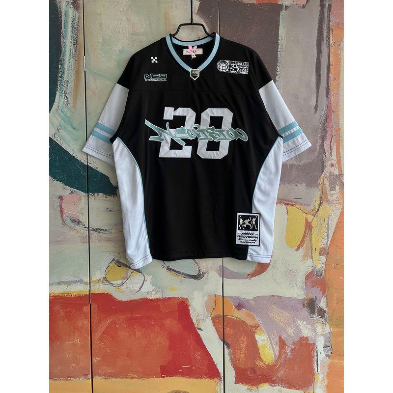Foreign Trade Original Order Neo * Vision Frontier 20 Men and Women Same Style American Exercise Jersey Casual Loose Short Sleeve T-shirt