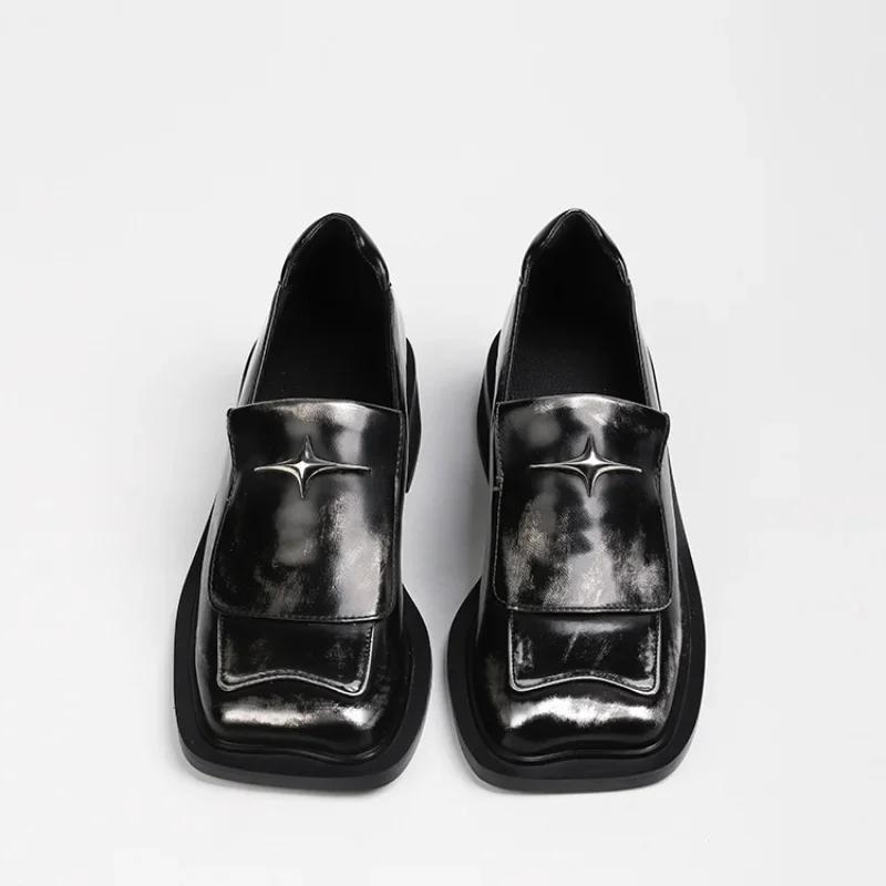 

Модные женские туфли в стиле ретро на низком каблуке в британском стиле Мэри Джейн Женские туфли на толстом каблуке JK Uniform Shoes Плоские туфли для женщин 35 серый