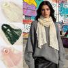 Thin Women's Lace Scarf Long Female Headscarf Literary Summer Sunscreen Shawl