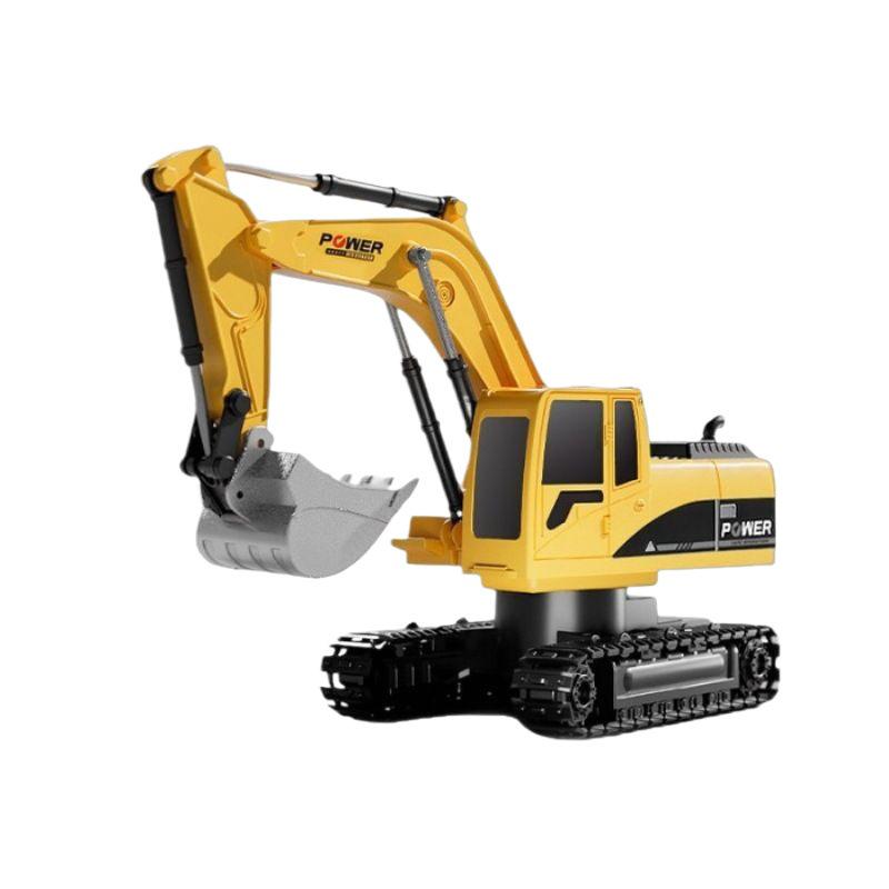Children's Remote Control Excavator Toy - Large Electric Alloy Digger with Spraying Feature
